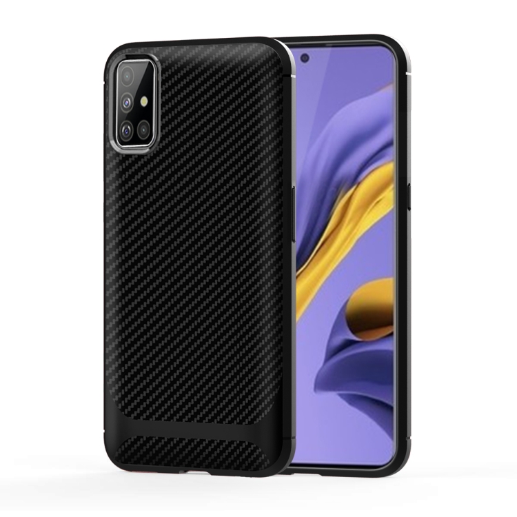 For Samsung Galaxy A41 Carbon Fiber Texture Shockproof TPU Protective Case(Black)
For Samsung Galaxy A41 Carbon Fiber Texture Shockproof TPU Protective Case(Black)