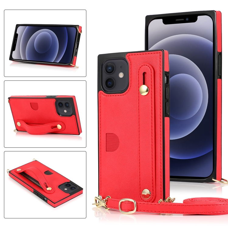 PU+TPU Shockproof Protective Case with Crossbody Lanyard & Holder & Card Slot & Wrist Strap For iPhone 12 mini(Red)
PU+TPU Shockproof Protective Case with Crossbody Lanyard & Holder & Card Slot & Wrist Strap For iPhone 12 mini(Red)