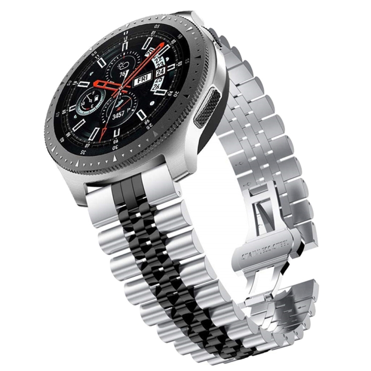 22mm For Samsung Galaxy Watch 3 45mm Five Beads Steel Replacement Strap Watchband(Silver Black)
22mm For Samsung Galaxy Watch 3 45mm Five Beads Steel Replacement Strap Watchband(Silver Black)