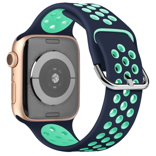 Two-tone Silicone Watchband For Apple Watch Series 7 41mm / 6 & SE & 5 & 4 40mm / 3 & 2 & 1 38mm(Dark Blue Teal)
Two-tone Silicone Watchband For Apple Watch Series 7 41mm / 6 & SE & 5 & 4 40mm / 3 & 2 & 1 38mm(Dark Blue Teal)