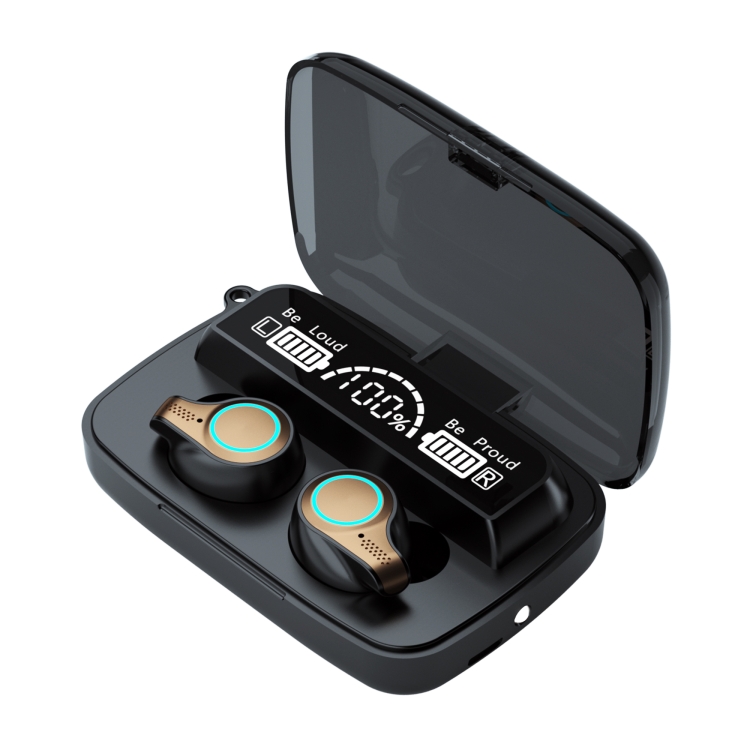 M18 Bluetooth 5.1 LED Display Screen Waterproof Wireless Bluetooth Earphone with Charging Box
M18 Bluetooth 5.1 LED Display Screen Waterproof Wireless Bluetooth Earphone with Charging Box