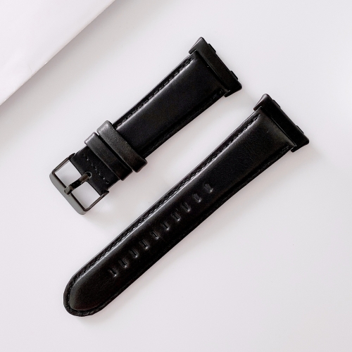 For OPPO Watch 41mm Plain Weave Genuine Leather Replacement Strap Watchband(Black)
For OPPO Watch 41mm Plain Weave Genuine Leather Replacement Strap Watchband(Black)