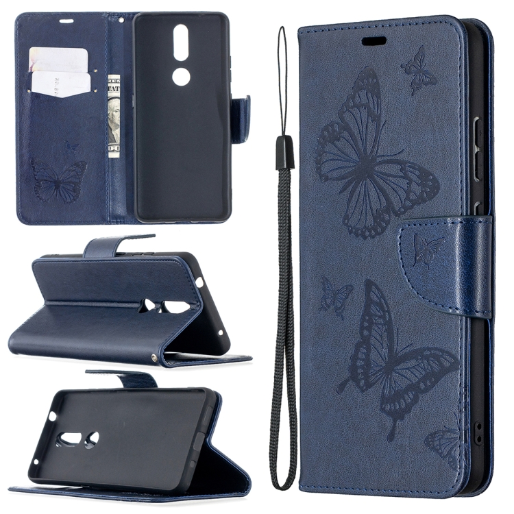 For Nokia 2.4 Two Butterflies Embossing Pattern Horizontal Flip Leather Case with Holder & Card Slot & Wallet & Lanyard(Dark Blue)
For Nokia 2.4 Two Butterflies Embossing Pattern Horizontal Flip Leather Case with Holder & Card Slot & Wallet & Lanyard(Dark Blue)