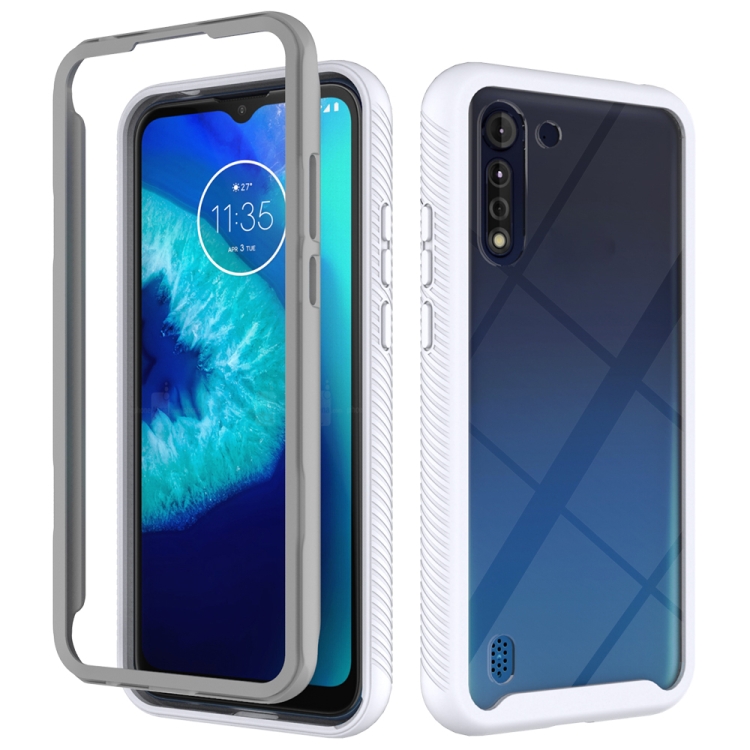 For Motorola Moto G8 Power Lite Starry Sky Solid Color Series Shockproof PC + TPU Protective Case(White)
For Motorola Moto G8 Power Lite Starry Sky Solid Color Series Shockproof PC + TPU Protective Case(White)