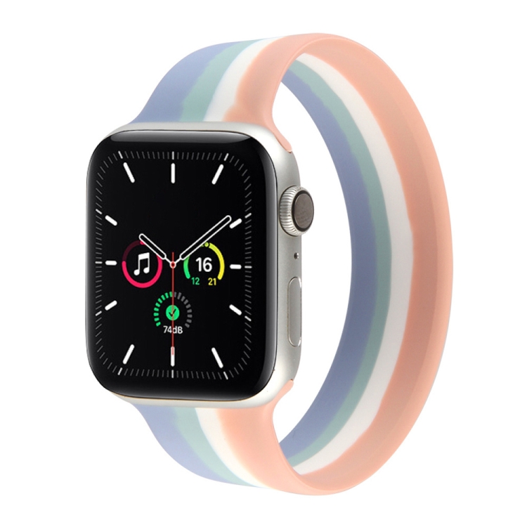 Rainbow Silicone Watchband For Apple Watch Series 6 & SE & 5 & 4 40mm / 3 & 2 & 1 38mm, Length: M 135mm(13)
Rainbow Silicone Watchband For Apple Watch Series 6 & SE & 5 & 4 40mm / 3 & 2 & 1 38mm, Length: M 135mm(13)