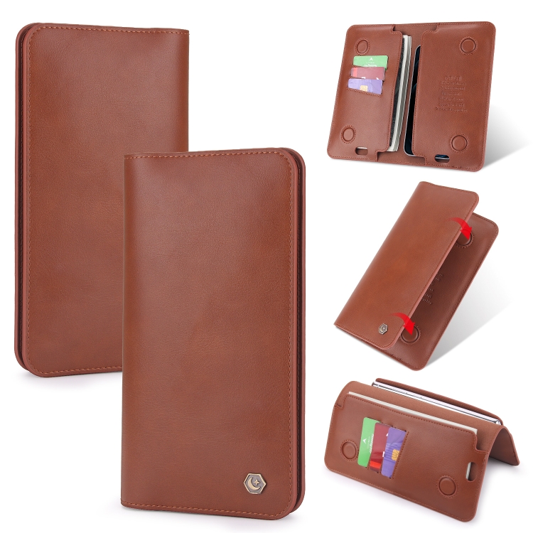 POLA Universal Dual Phone Horizontal Flip Leather Case with Card Slots & & Wallet(Brown)
POLA Universal Dual Phone Horizontal Flip Leather Case with Card Slots & & Wallet(Brown)
