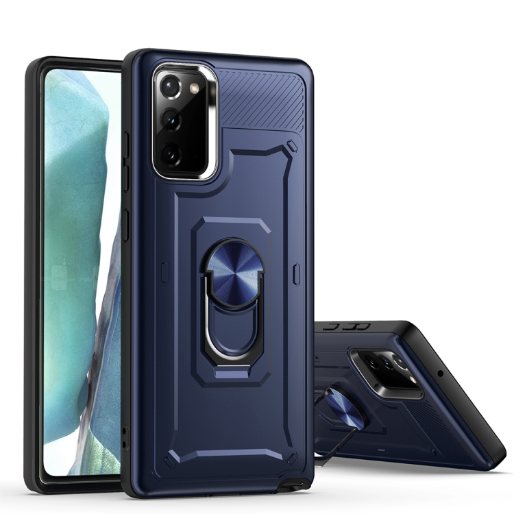 For Samsung Galaxy Note20 5G Shockproof PC + TPU Protective Case with Ring Holder(Blue)
For Samsung Galaxy Note20 5G Shockproof PC + TPU Protective Case with Ring Holder(Blue)