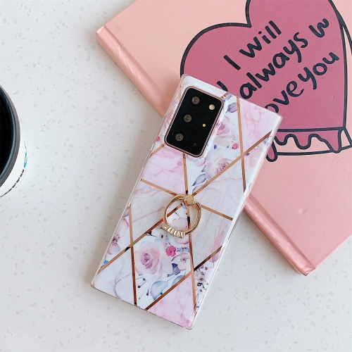 For Samsung Galaxy S20 Plus Electroplating Stitching Pattern Soft TPU Protective Case with Ring Holder(Stitching Pink Flowers)
For Samsung Galaxy S20 Plus Electroplating Stitching Pattern Soft TPU Protective Case with Ring Holder(Stitching Pink Flowers)