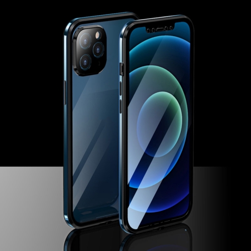 Electroplating Frame Double Sides Tempered Glass Magnetic Adsorption Case For iPhone 12 Pro(Black + Blue)
Electroplating Frame Double Sides Tempered Glass Magnetic Adsorption Case For iPhone 12 Pro(Black + Blue)