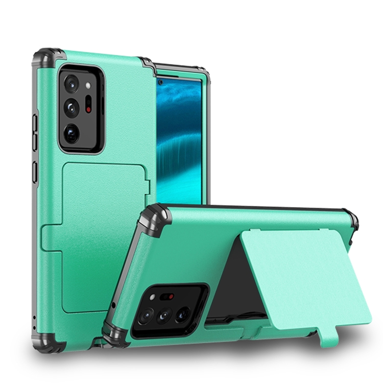 For Samsung Galaxy Note20 Ultra Dustproof Pressure-proof Shockproof PC + TPU Case with Card Slot & Mirror(Mint Green)
For Samsung Galaxy Note20 Ultra Dustproof Pressure-proof Shockproof PC + TPU Case with Card Slot & Mirror(Mint Green)