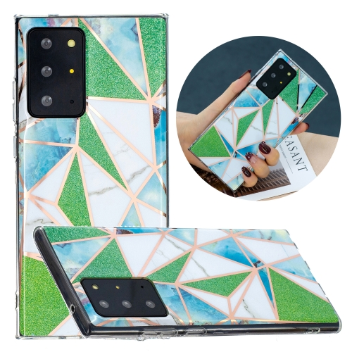 For Samsung Galaxy Note20 Ultra Flat Plating Splicing Gilding Protective Case(Green Triangle Body Color Matching)
For Samsung Galaxy Note20 Ultra Flat Plating Splicing Gilding Protective Case(Green Triangle Body Color Matching)