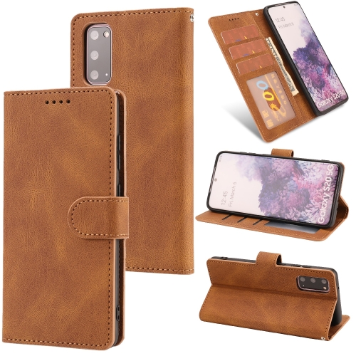 For Samsung Galaxy S20 Fantasy Classic Skin-feel Calfskin Texture Magnetic Buckle Horizontal Flip PU Leather Case with Holder & Card Slot & Wallet(Brown)
For Samsung Galaxy S20 Fantasy Classic Skin-feel Calfskin Texture Magnetic Buckle Horizontal Flip PU Leather Case with Holder & Card Slot & Wallet(Brown)