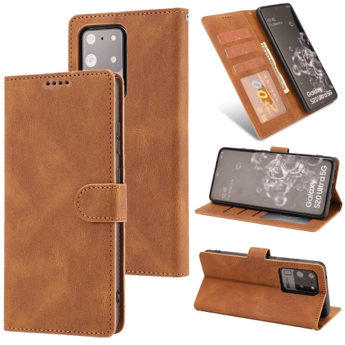 For Samsung Galaxy S20 Ultra Fantasy Classic Skin-feel Calfskin Texture Magnetic Buckle Horizontal Flip PU Leather Case with Holder & Card Slot & Wallet(Brown)
For Samsung Galaxy S20 Ultra Fantasy Classic Skin-feel Calfskin Texture Magnetic Buckle Horizontal Flip PU Leather Case with Holder & Card Slot & Wallet(Brown)