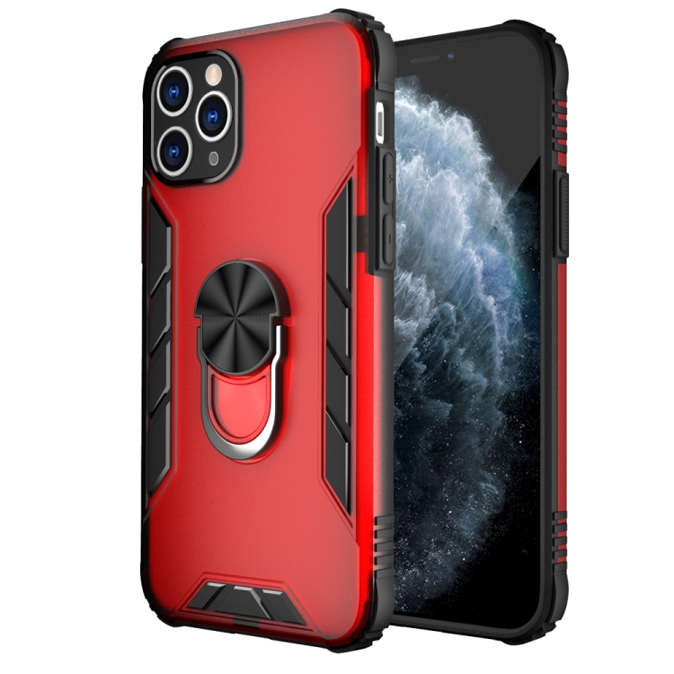 Magnetic Frosted PC + Matte TPU Shockproof Case with Ring Holder For iPhone 11 Pro(China Red)
Magnetic Frosted PC + Matte TPU Shockproof Case with Ring Holder For iPhone 11 Pro(China Red)