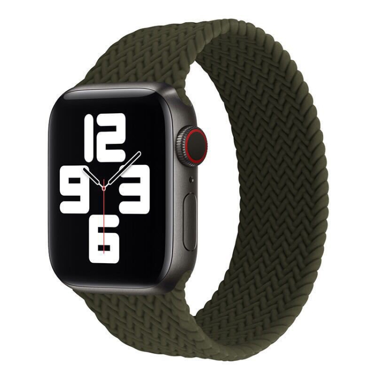 Single-turn Woven Pattern Silicone Watchband For Apple Watch Series 6 & SE & 5 & 4 44mm / 3 & 2 & 1 42mm, Size:S(Army Green)
Single-turn Woven Pattern Silicone Watchband For Apple Watch Series 6 & SE & 5 & 4 44mm / 3 & 2 & 1 42mm, Size:S(Army Green)