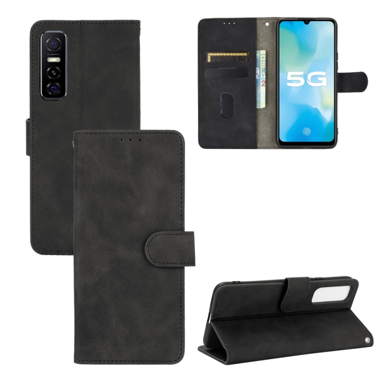 For vivo Y73s Solid Color Skin Feel Magnetic Buckle Horizontal Flip Calf Texture PU Leather Case with Holder & Card Slots & Wallet(Black) 
For vivo Y73s Solid Color Skin Feel Magnetic Buckle Horizontal Flip Calf Texture PU Leather Case with Holder & Card Slots & Wallet(Black)