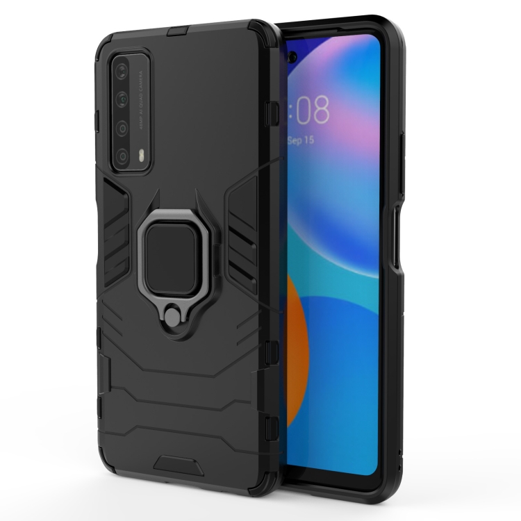 For Huawei P Smart (2021) PC + TPU Shockproof Protective Case with Magnetic Ring Holder(Black)
For Huawei P Smart (2021) PC + TPU Shockproof Protective Case with Magnetic Ring Holder(Black)