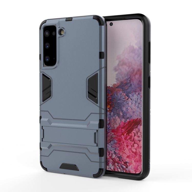 For Samsung Galaxy S21 5G Shockproof PC + TPU Protective Case with Hidden Holder(Navy Blue)
For Samsung Galaxy S21 5G Shockproof PC + TPU Protective Case with Hidden Holder(Navy Blue)
