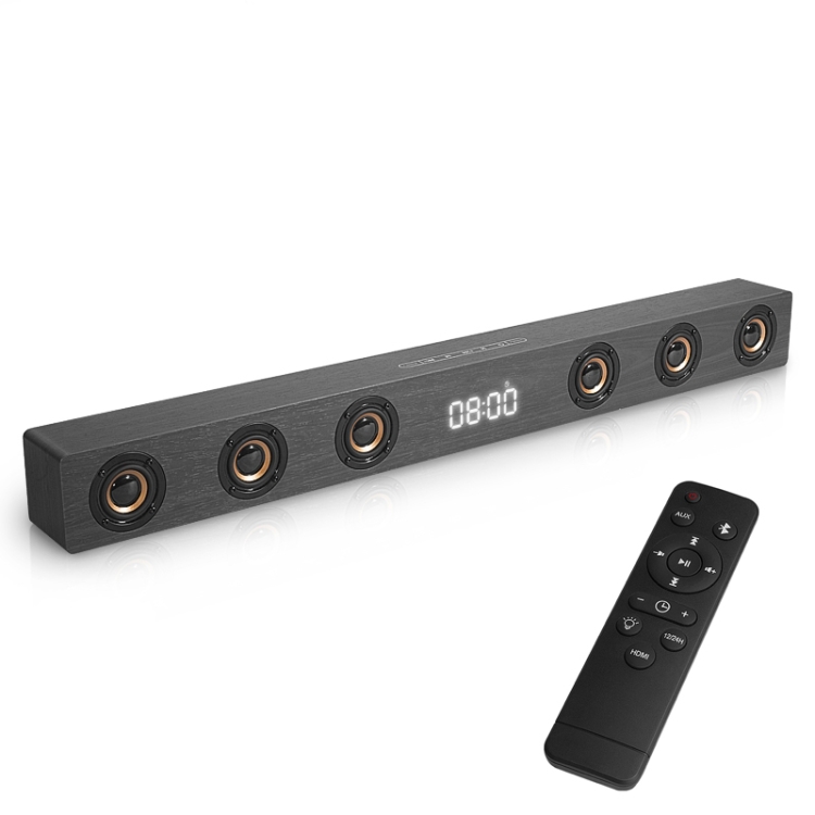 D80 Subwoofer Wooden Bluetooth Speaker with Remote Control, Support HDMI & AUX(Black Wood Grain)
D80 Subwoofer Wooden Bluetooth Speaker with Remote Control, Support HDMI & AUX(Black Wood Grain)