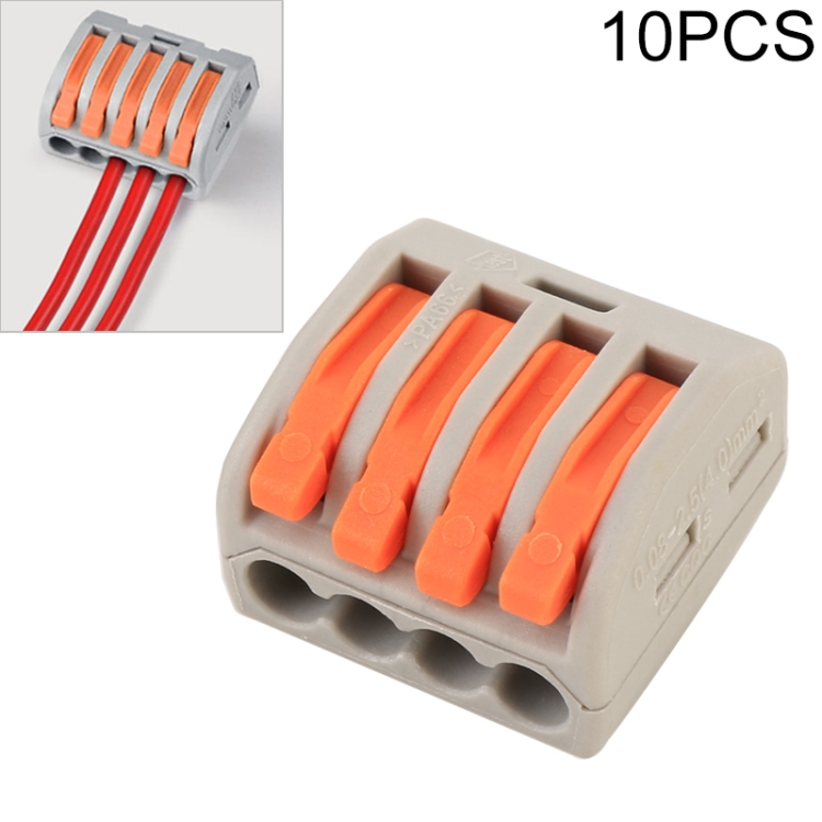 10 PCS 4 Port PCT Series Architectural Wiring Connector LED Lamp Conductor Distributor Junction Box Wire Joint
10 PCS 4 Port PCT Series Architectural Wiring Connector LED Lamp Conductor Distributor Junction Box Wire Joint