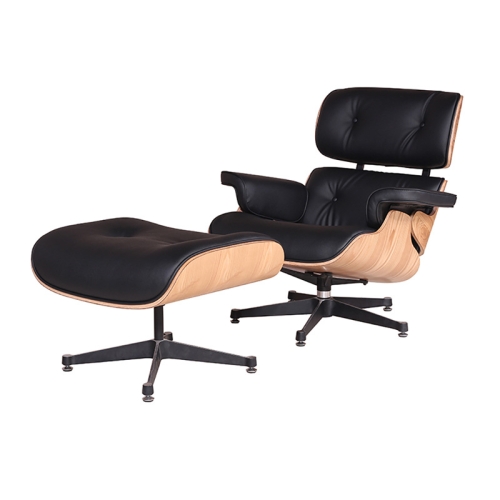

[UK Warehouse] TY-315 Simple Modern Leisure Leather Lounge Chairs Fraxinus Mandshurica Wood Frame Office Chairs