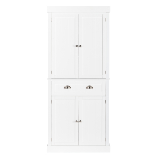 

[US Warehouse] Double Doors Up and Down Wooden Storage Cabinet with Drawer