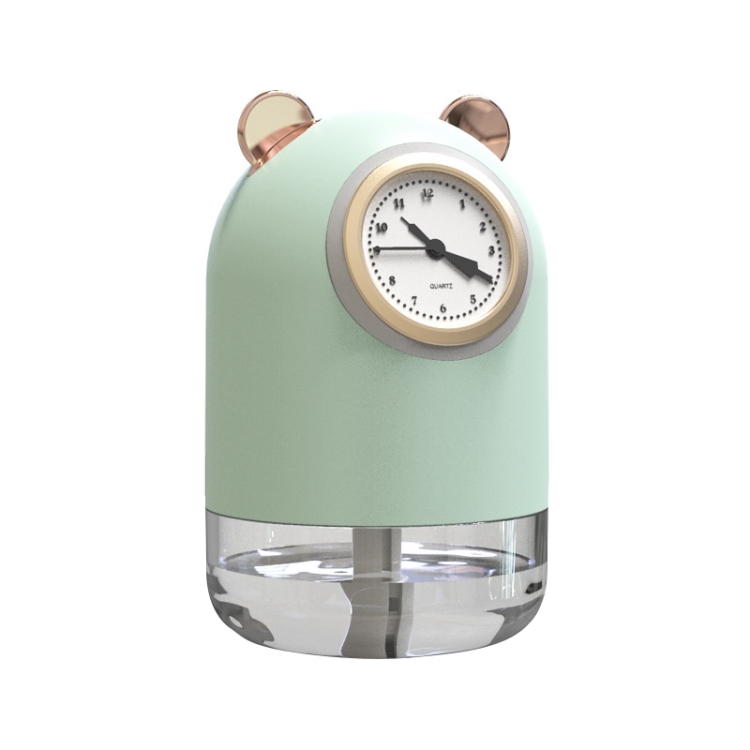 H216 Home Mute USB Mini Water Replenishing Instrument Cool Bear Clock Shaped Humidifier(Green)
H216 Home Mute USB Mini Water Replenishing Instrument Cool Bear Clock Shaped Humidifier(Green)