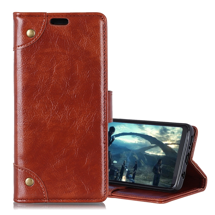 Copper Buckle Nappa Texture Horizontal Flip Leather Case for Huawei Mate 20 Lite, with Holder & Card Slots & Wallet (Brown)
Copper Buckle Nappa Texture Horizontal Flip Leather Case for Huawei Mate 20 Lite, with Holder & Card Slots & Wallet (Brown)