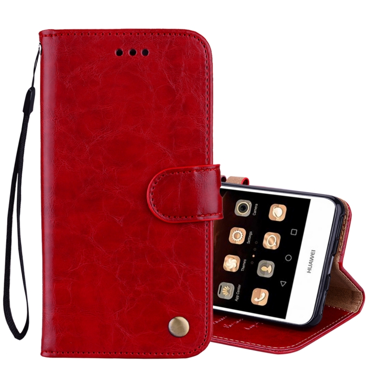 For Huawei Y5 (2017) / Y6 (2017) Business Style Oil Wax Texture Horizontal Flip Leather Case with Holder & Card Slots & Hand Strap(Red)
For Huawei Y5 (2017) / Y6 (2017) Business Style Oil Wax Texture Horizontal Flip Leather Case with Holder & Card Slots & Hand Strap(Red)