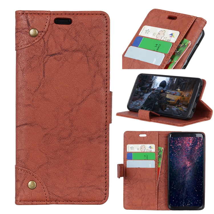 Copper Buckle Retro Crazy Horse Texture Horizontal Flip Leather Case for Huawei Honor 8A, with Holder & Card Slots & Wallet(Brown)
Copper Buckle Retro Crazy Horse Texture Horizontal Flip Leather Case for Huawei Honor 8A, with Holder & Card Slots & Wallet(Brown)