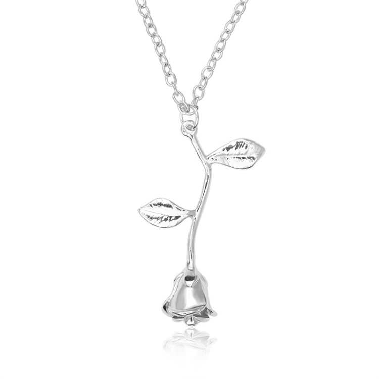 2 PCS Valentines Day Gift Rose Flower Pendant Jewelry Chain Necklace, Chain Length: 45cm(Silver)
2 PCS Valentines Day Gift Rose Flower Pendant Jewelry Chain Necklace, Chain Length: 45cm(Silver)