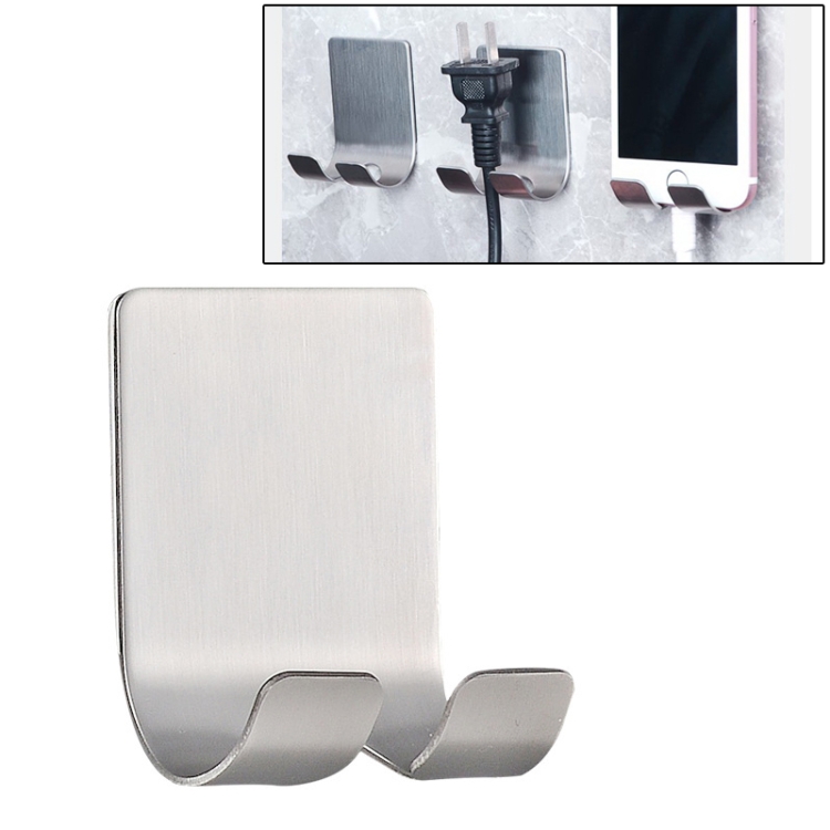 Stainless Steel Plug Power Cord Hook Bathroom Non-perforated Storage Rack, Size: 61x45mm
Stainless Steel Plug Power Cord Hook Bathroom Non-perforated Storage Rack, Size: 61x45mm