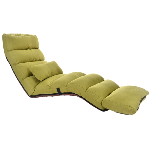 

C1 Lazy Couch Tatami Foldable Single Recliner Bay Window Creative Leisure Floor Chair, Size:205x56x20cm (Green)