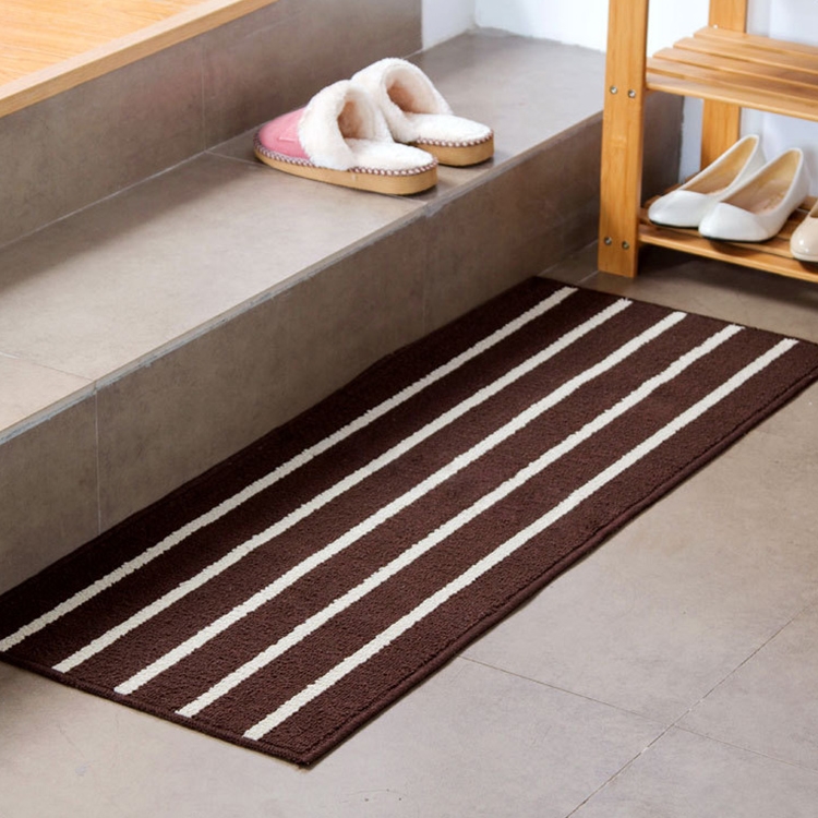 Striped Non Slip Shaggy Soft Water Absorption Bedroom Bathroom Carpet Mat, Size: 43*110cm(Coffee)
Striped Non Slip Shaggy Soft Water Absorption Bedroom Bathroom Carpet Mat, Size: 43*110cm(Coffee)