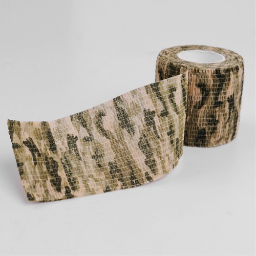 

Outdoor Self Adhesive Non Woven Camouflage Wrap Rifle Hunting Shooting Cycling Tape Waterproof Camo Stealth Tape Camera Camouflage Belt, Length: 4.5m