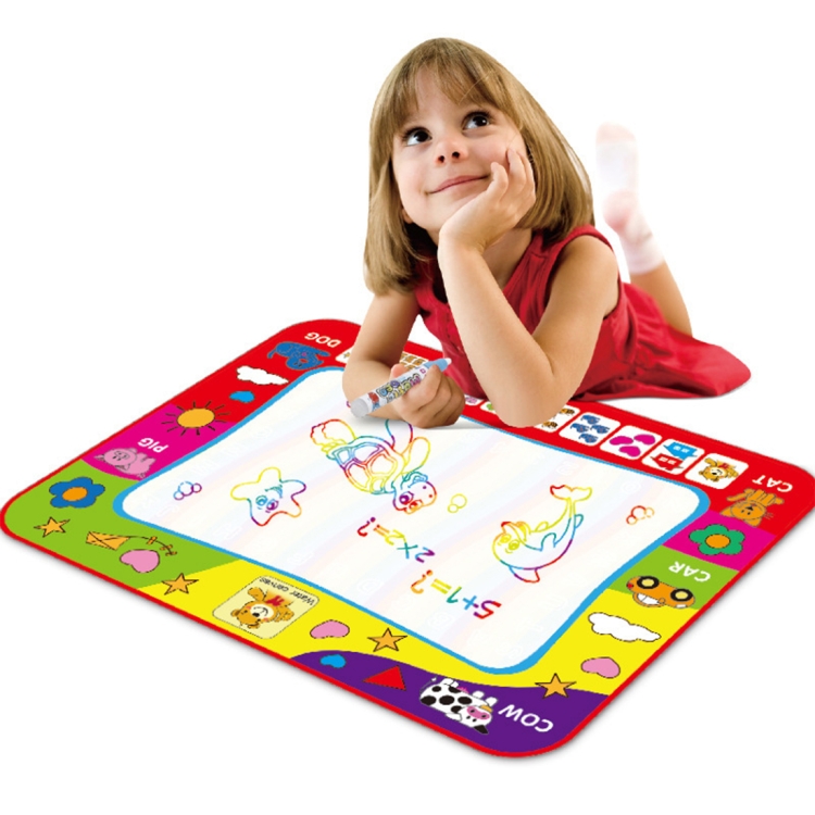 Children Rainbow Color Magic Doodle Water Drawing Mat with 2 Pen, Size: 80cm x 60cm
Children Rainbow Color Magic Doodle Water Drawing Mat with 2 Pen, Size: 80cm x 60cm