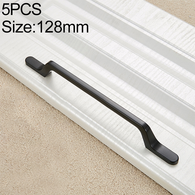 5 PCS 9008_128 Simple Black Drawer Cabinet Handle 
5 PCS 9008_128 Simple Black Drawer Cabinet Handle