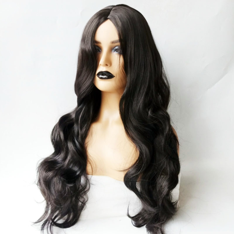 Centre-parted Big Curve Long Curls Wig Chemical Fiber Hair Full Headgear for Women (Black)
Centre-parted Big Curve Long Curls Wig Chemical Fiber Hair Full Headgear for Women (Black)