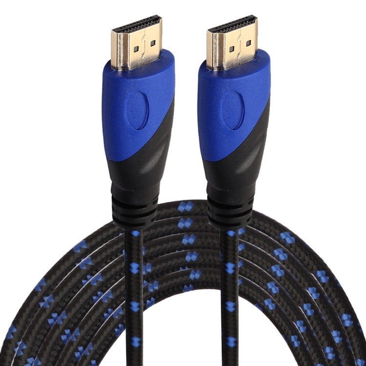 5m HDMI 1.4 Version 1080P Nylon Woven Line Blue Black Head HDMI Male to HDMI Male Audio Video Connector Adapter Cable
5m HDMI 1.4 Version 1080P Nylon Woven Line Blue Black Head HDMI Male to HDMI Male Audio Video Connector Adapter Cable