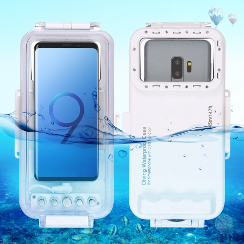 

HAWEEL 45m Waterproof Diving Housing Photo Video Taking Underwater Cover Case for Galaxy, Huawei, Xiaomi, Google Android OTG Smartphones with Type-C Port(White)