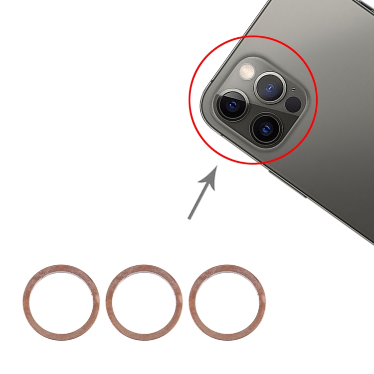 3 PCS Rear Camera Glass Lens Metal Protector Hoop Ring for iPhone 12 Pro (Gold)
3 PCS Rear Camera Glass Lens Metal Protector Hoop Ring for iPhone 12 Pro (Gold)