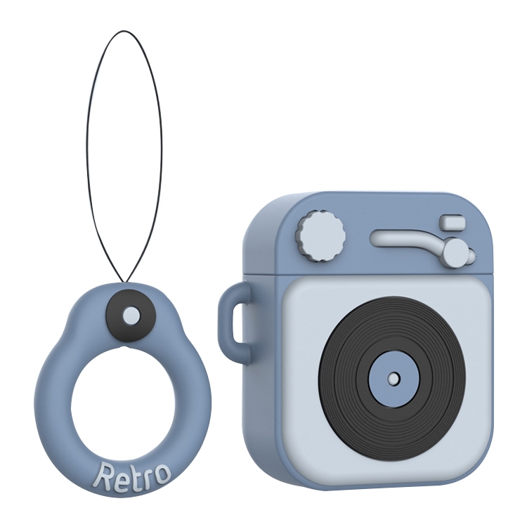 Wireless Earphones Shockproof Phonograph Silicone Protective Case for Apple AirPods 1 / 2(Blue)
Wireless Earphones Shockproof Phonograph Silicone Protective Case for Apple AirPods 1 / 2(Blue)