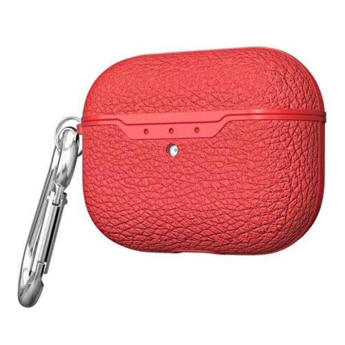 For Apple AirPods Pro TPU Litchi Texture Wireless Earphone Protective Case with Hook(Red)
For Apple AirPods Pro TPU Litchi Texture Wireless Earphone Protective Case with Hook(Red)
