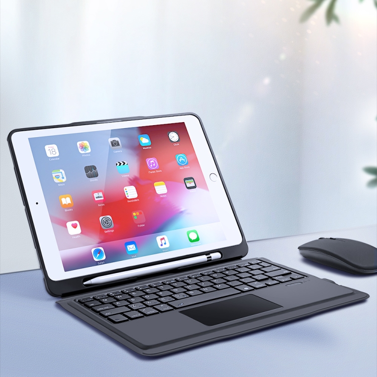 DUX DUCIS For iPad 10.2 & 10.5 inch Detachable Touch Bluetooth Keyboard PU Leather + Silicone Protective Case with Smart Sleep & Wake-up / Pen Slot / Bracket(Black)
DUX DUCIS For iPad 10.2 & 10.5 inch Detachable Touch Bluetooth Keyboard PU Leather + Silicone Protective Case with Smart Sleep & Wake-up / Pen Slot / Bracket(Black)