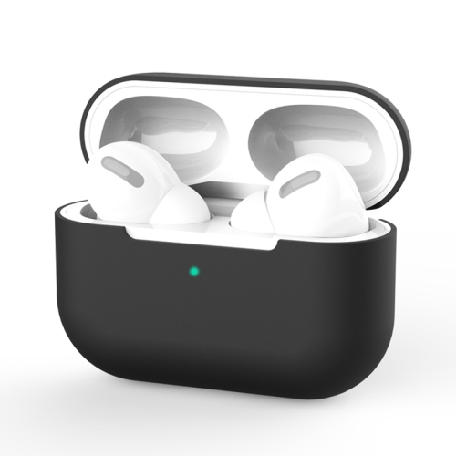 For AirPods Pro Silicone Wireless Earphone Protective Case Cover without Buckle(Black)
For AirPods Pro Silicone Wireless Earphone Protective Case Cover without Buckle(Black)