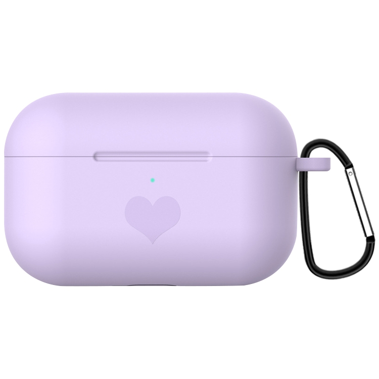 For AirPods Pro Love-heart Pattern Silicone Earphone Protective Case with Hook(Purple)
For AirPods Pro Love-heart Pattern Silicone Earphone Protective Case with Hook(Purple)