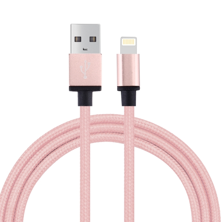 1m Woven Style Metal Head 58 Cores 8 Pin to USB 2.0 Data / Charger Cable, For iPhone XR / iPhone XS MAX / iPhone X & XS / iPhone 8 & 8 Plus / iPhone 7 & 7 Plus / iPhone 6 & 6s & 6 Plus & 6s Plus / iPad(Pink)
1m Woven Style Metal Head 58 Cores 8 Pin to USB 2.0 Data / Charger Cable, For iPhone XR / iPhone XS MAX / iPhone X & XS / iPhone 8 & 8 Plus / iPhone 7 & 7 Plus / iPhone 6 & 6s & 6 Plus & 6s Plus / iPad(Pink)