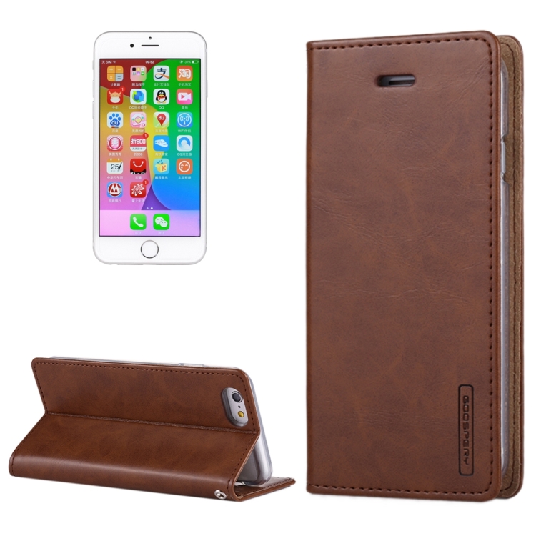 GOOSPERY BLUE MOON FLIP for iPhone 6 & 6s Crazy Horse Texture PU + TPU Horizontal Flip Leather Case with Holder & Card Slots & Wallet (Brown)
GOOSPERY BLUE MOON FLIP for iPhone 6 & 6s Crazy Horse Texture PU + TPU Horizontal Flip Leather Case with Holder & Card Slots & Wallet (Brown)