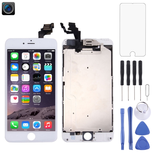 LCD Screen and Digitizer Full Assembly with Front Camera for iPhone 6 Plus(White)
LCD Screen and Digitizer Full Assembly with Front Camera for iPhone 6 Plus(White)