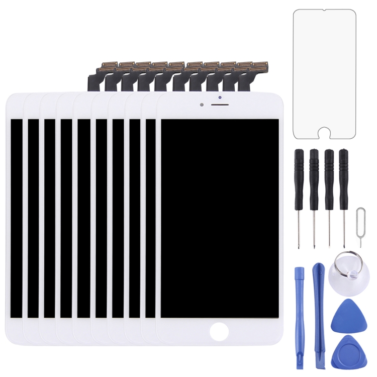 10 PCS LCD Screen and Digitizer Full Assembly with Frame for iPhone 6 Plus(White)
10 PCS LCD Screen and Digitizer Full Assembly with Frame for iPhone 6 Plus(White)
